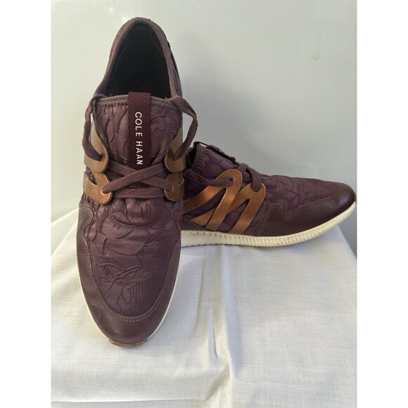 Cole Haan Shoes Women 10B 2.0 StudioGrand Purple Floral Trainer Sneaker W04208 - Picture 3 of 16